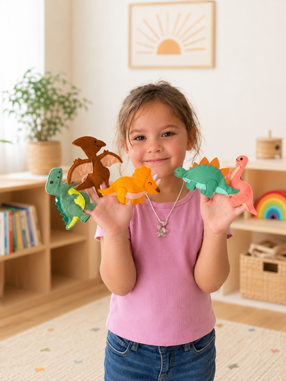Dinosaur Finger Puppets